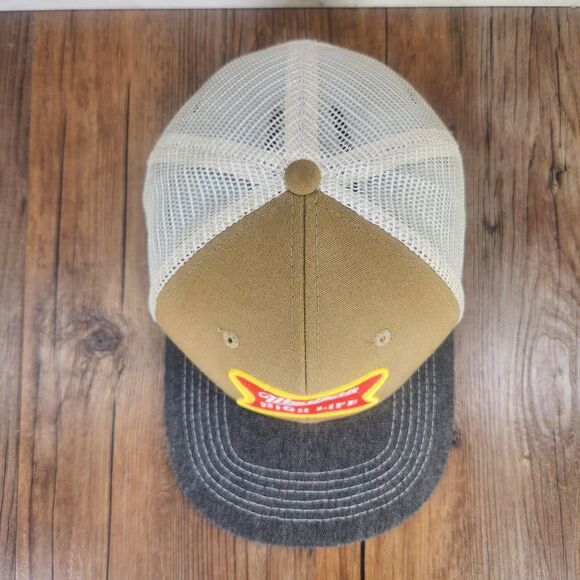 Miller High Life Arcadian Outfitters Snapback Trucker Hat Cap Brown Beer Farmer - Picture 7 of 10